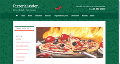 Desktop Screenshot of pizzerialunden.com